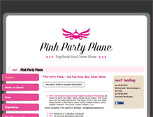 Tablet Screenshot of pinkpartyplane.de